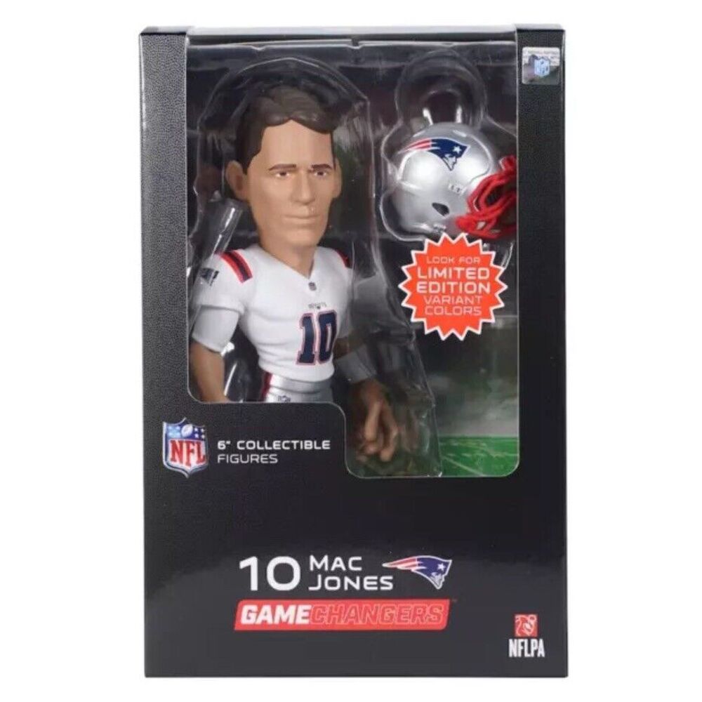 Mac Jones New England Patriots NFL Gamechangers 6" Vinyl Collectible Figure NEW - Picture 3 of 3
